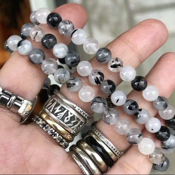 Genuine quartz moon or hamsa or heart bracelets - Picture 6 of 6